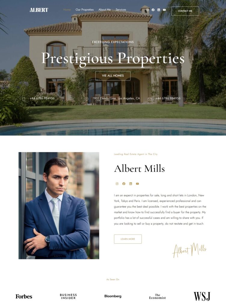 design realestate website